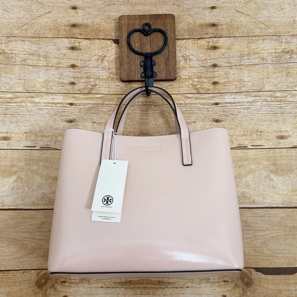 Tory Burch Small Blake Patent Leather Tote - Soft Pink NWT